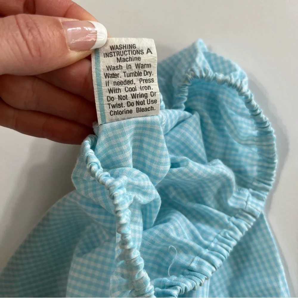 Vintage Baby Blue 2 Piece Top & Pants